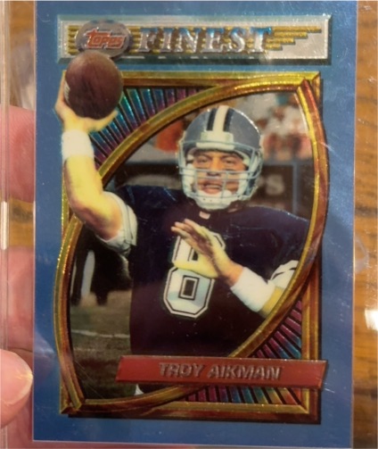 1994 Topps Finest #202 Troy Aikman — front