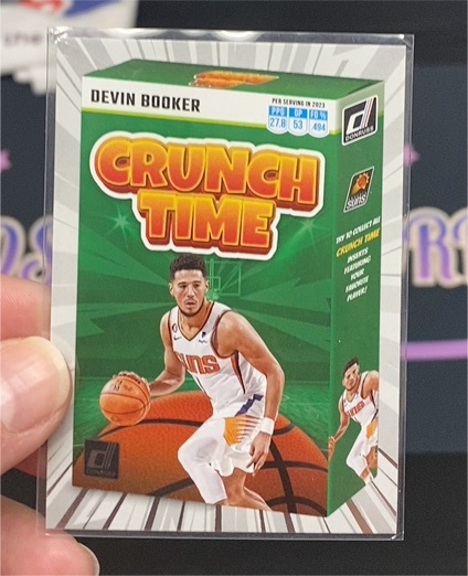 2023-24 Panini Donruss #11 Devin Booker Crunch Time — front