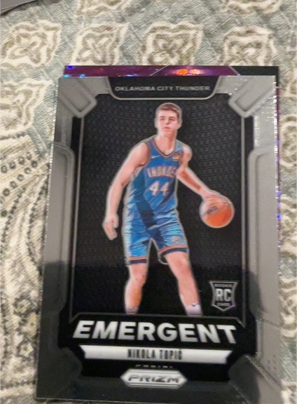 2024-25 Panini Prizm #18 Nikola Topic Emergent — front