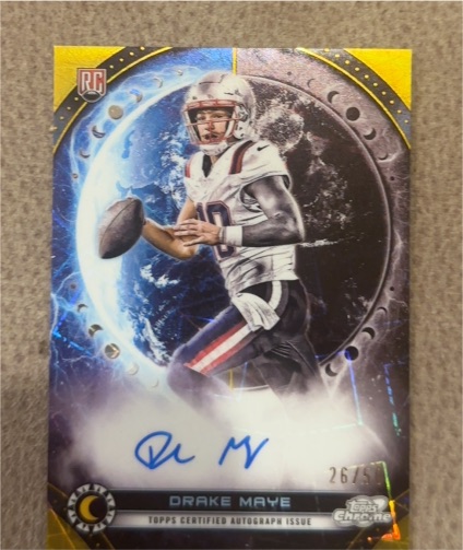 2024 Topps Cosmic Chrome Equinox #EQR-DM Drake Maye — front