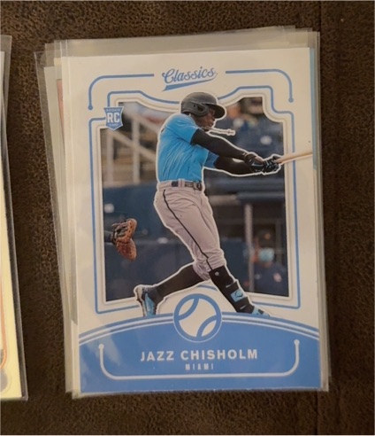 2021 Panini Chronicles Classics #17 Jazz Chisholm Rookie — front