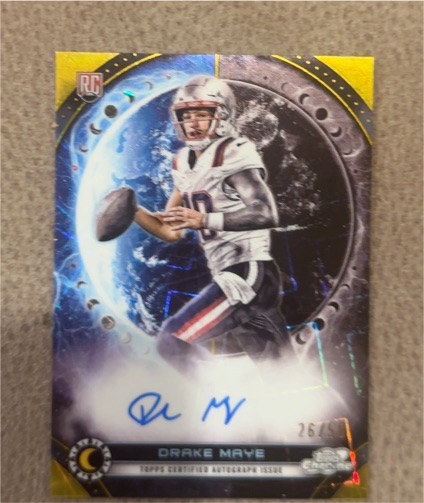2024 Topps Chrome Cosmic #26 Drake Maye — front