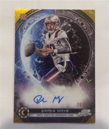 2024 Topps Cosmic Chrome #EQR-CS Drake Maye — front