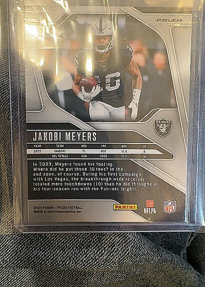 2024 Panini Prizm Jakobi Meyers — back