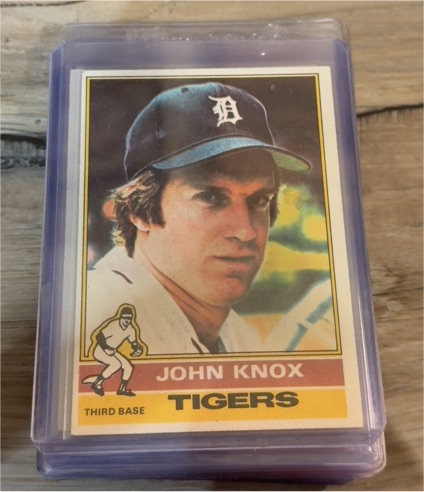 1976 Topps #218 John Knox — front