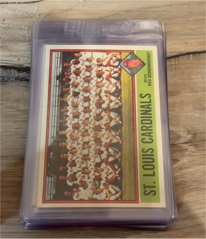 1976 Topps #581 St. Louis Cardinals Team Checklist — front