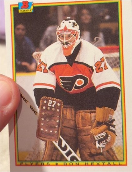 1990-91 Bowman #105 Ron Hextall — front