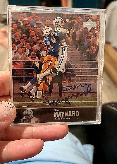 1997 Upper Deck NFL Legends Autographs #AL-49 Don Maynard — front