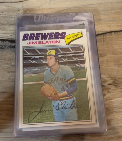 1977 Topps #604 Jim Slaton — front