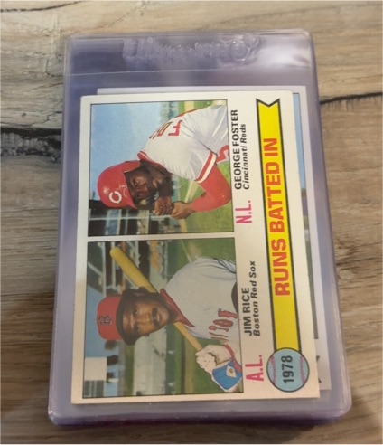 1979 Topps #3 Jim Rice / George Foster — front