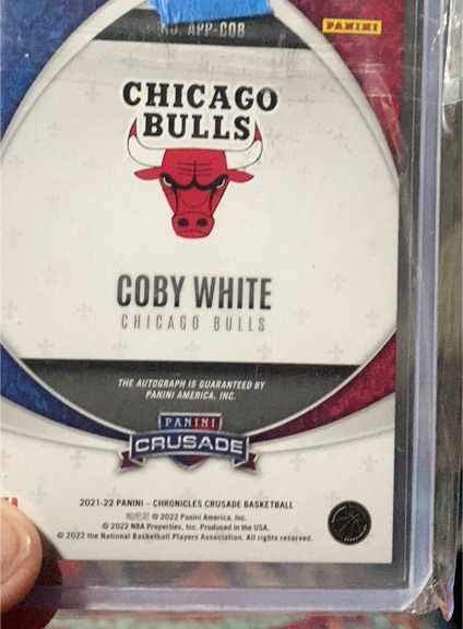 2021-22 Panini Chronicles Crusade Apprentice Signatures #APP-COW Coby White — front