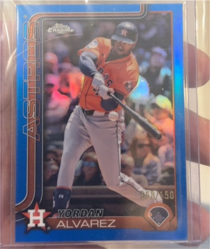 2025 Topps Chrome #244 Yordan Alvarez — front