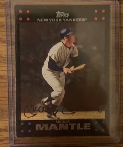 2007 Topps #7 Mickey Mantle — front