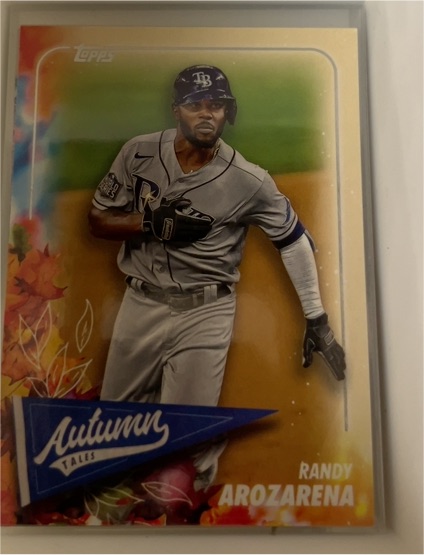 2024 Topps Update #AT-20 Randy Arozarena Autumn Tales Tampa Bay Rays — front