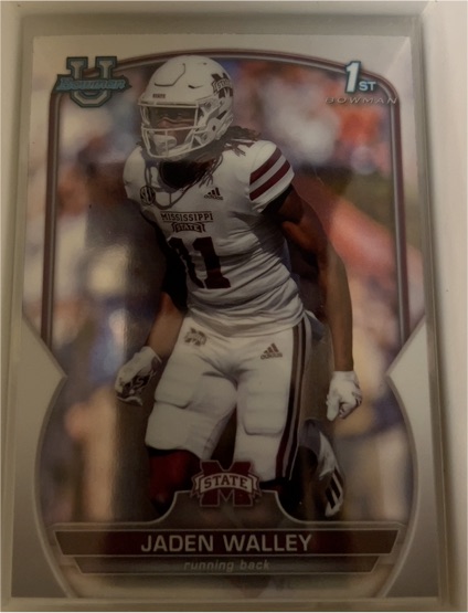 2022 Bowman Chrome University #15 Jaden Walley — front