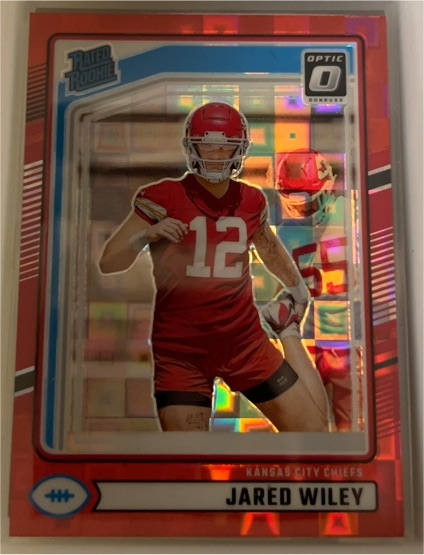 2024 Panini Donruss Optic #387 Jared Wiley Rated Rookie Red Pandora — front