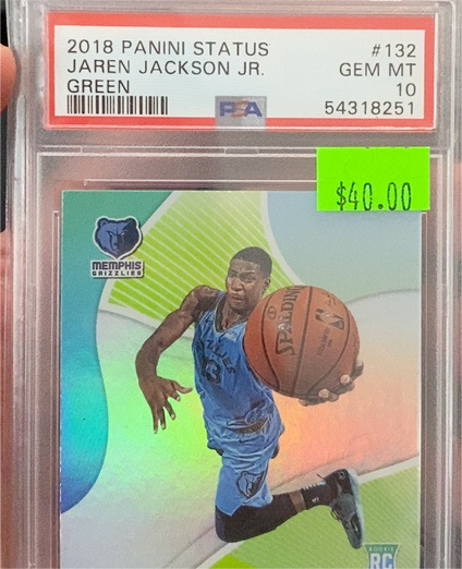 2018 Panini Status #132 Jaren Jackson Jr. Green — front