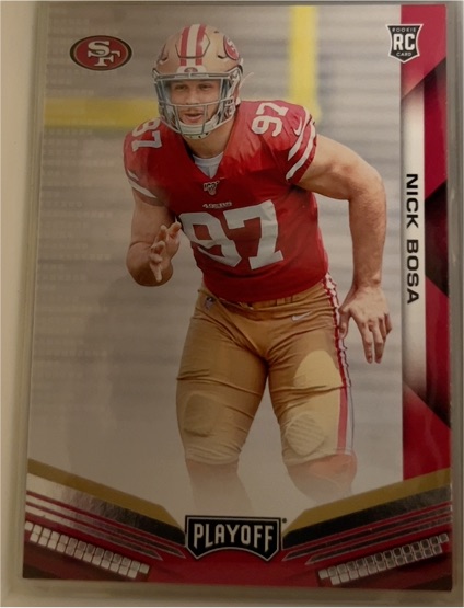 2019 Panini Playoff #205 Nick Bosa — front