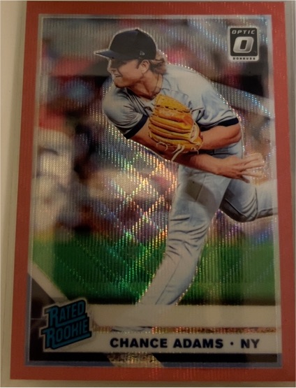 2019 Donruss Optic #63 Chance Adams — front