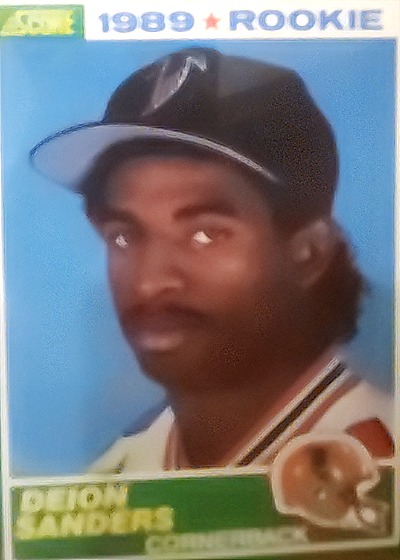 1989 Score #1989 Rookie Deion Sanders — front