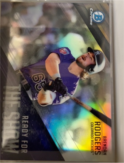 2019 Bowman Chrome #RFTS-16 Brendan Rodgers Ready for the Show — front