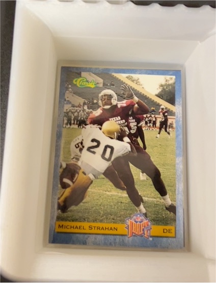 1993 Classic #58 Michael Strahan — front