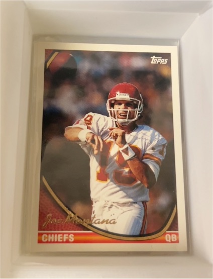 1994 Topps #520 Joe Montana — front
