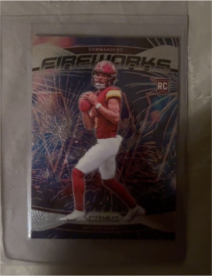2024 Panini Prizm Fireworks #24 Jayden Daniels — front
