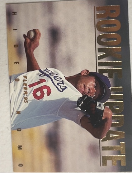 1995 Fleer Update Rookie Update #7 Hideo Nomo — front