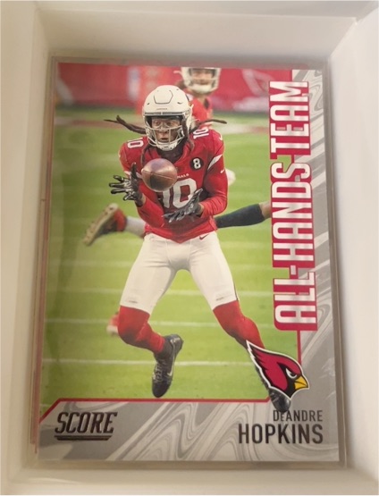 2021 Panini Score #AH9 DeAndre Hopkins — front