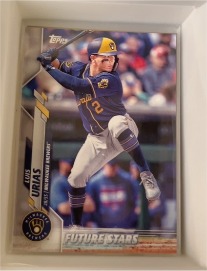 2020 Topps #410 Luis Urias Future Stars Milwaukee Brewers — front