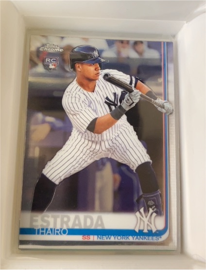2019 Topps Chrome Update #28 Thairo Estrada — front
