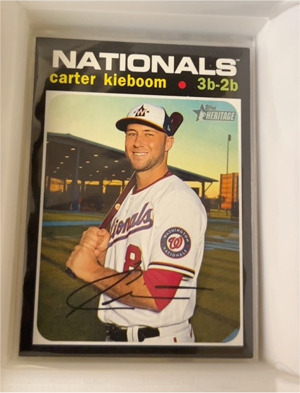2020 Topps Heritage High Number #662 Carter Kieboom — front