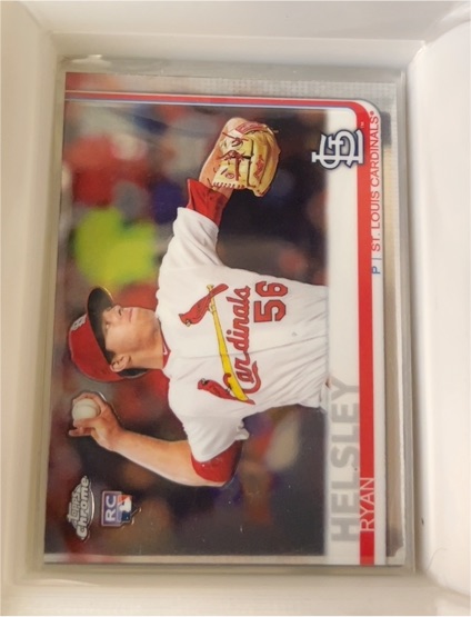 2019 Topps Chrome Update #25 Ryan Helsley — front