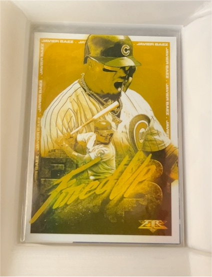 2020 Topps Fire #FIU-7 Javier Baez — front