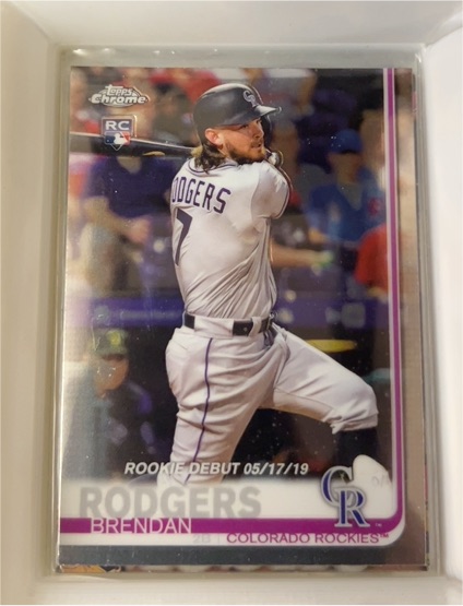 2019 Topps Chrome #63 Brendan Rodgers — front