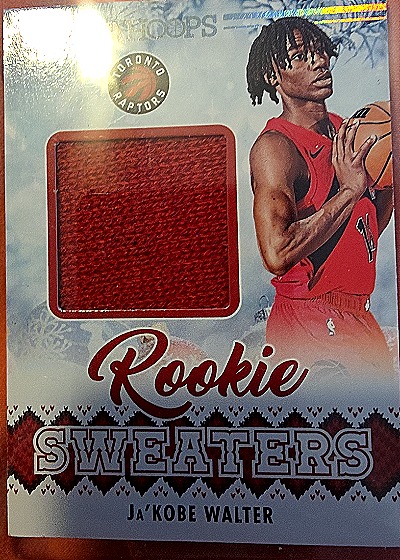 2024-25 Panini NBA Hoops Winter Rookie Sweaters #RSW-JKW Ja'Kobe Walter — front
