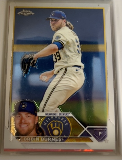 2023 Topps Chrome #214 Corbin Burnes — front