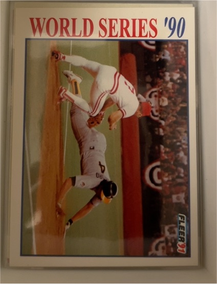 1991 Fleer #4 World Series '90 — front