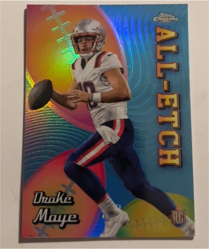 2024 Topps Chrome All-Etch #CAE-DM Drake Maye — front