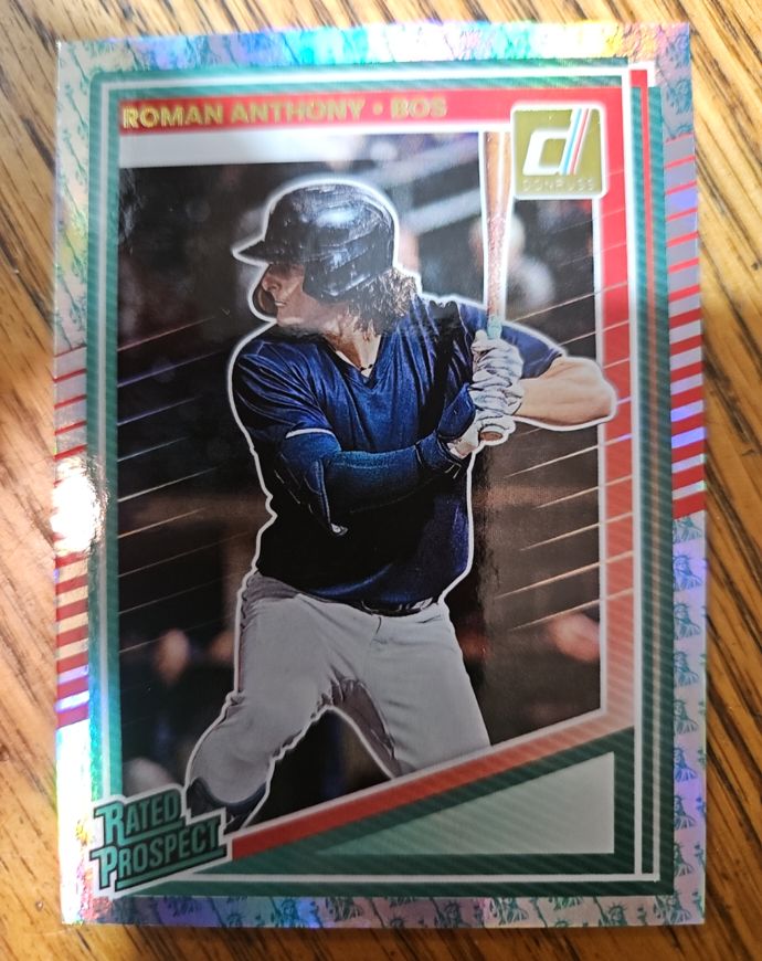 2025 Donruss #155 Roman Anthony Rated Prospect — front