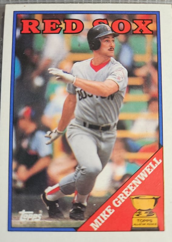 1988 Topps #493 Mike Greenwell — front