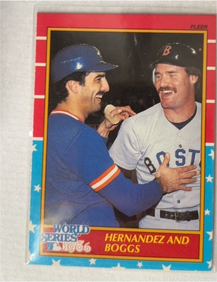1987 Fleer #2 Hernandez and Boggs — front