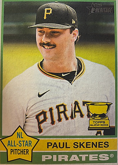 2025 Topps Heritage #60 Paul Skenes — front