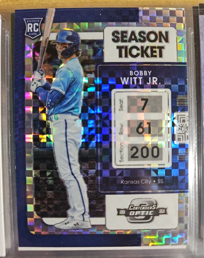 2022 Panini Chronicles Contenders Optic Season Ticket #19 Bobby Witt Jr. — front