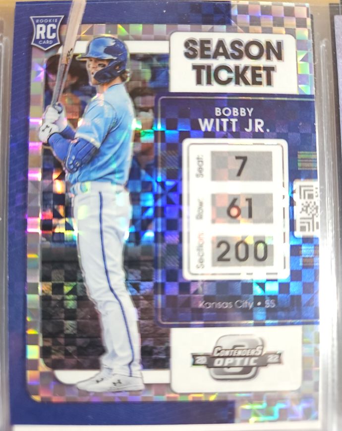 2022 Panini Chronicles Contenders Optic #19 Bobby Witt Jr. — front