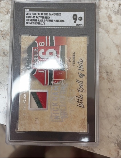 2017-18 Leaf In The Game Used NHFP-33 Pat Verbeek — front