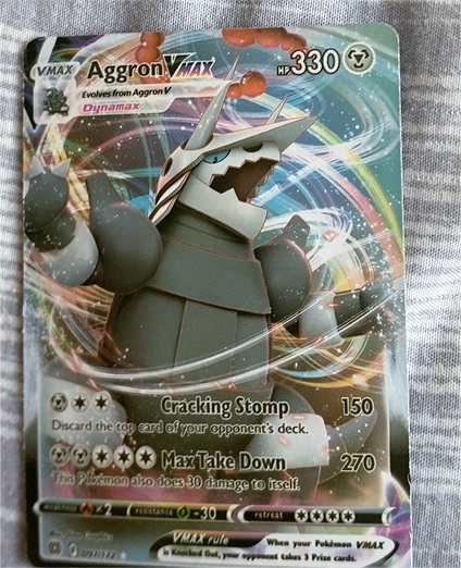 2022 Pokémon Brilliant Stars #097 Aggron VMAX — front