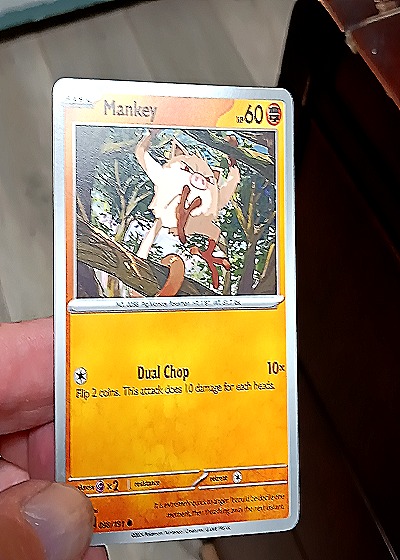 2023 Pokémon SV08: Surging Sparks #098 Mankey — front