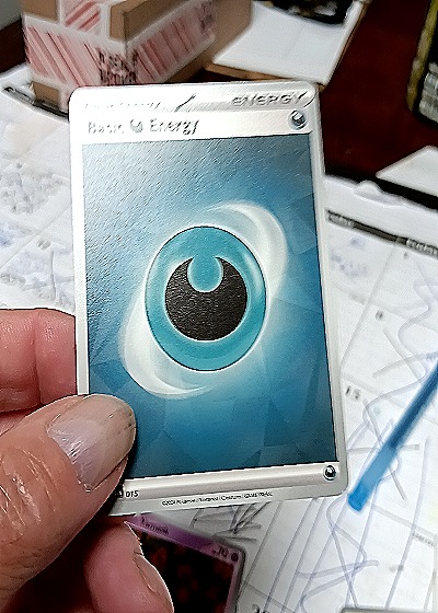 2023 Pokémon Scarlet & Violet #007 Basic Darkness Energy Cosmos Holo — front